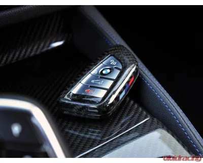 Auto Tecknic Dry Carbon Remote Key Case Black for BMW F85 X5M | F86 X6M | F15 X5 | F16 X6 2014-2019 - ATK-BM-0002-CF