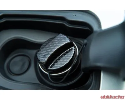 Auto Tecknic Dry Carbon Competition Fuel Cap Cover Gloss Black for BMW G05 X5 G06 X6 G07 X7 2008-2025 - ATK-BM-0006-BCG