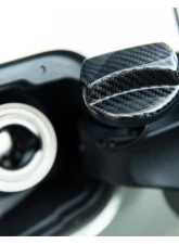 Auto Tecknic Dry Carbon Competition Fuel Cap Cover Gloss Black for BMW G05 X5 G06 X6 G07 X7 2008-2025                                     - ATK-BM-0006-BCG - Image 3