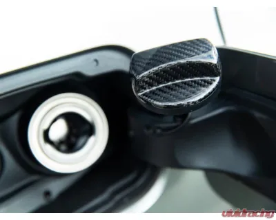 Auto Tecknic Dry Carbon Competition Fuel Cap Cover Gloss Black for BMW G05 X5 G06 X6 G07 X7 2008-2025 - ATK-BM-0006-BCG