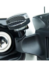 Auto Tecknic Dry Carbon Competition Fuel Cap Cover Gloss Black for BMW G05 X5 G06 X6 G07 X7 2008-2025                                     - ATK-BM-0006-BCG - Image 4