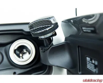 Auto Tecknic Dry Carbon Competition Fuel Cap Cover Gloss Black for BMW G05 X5 G06 X6 G07 X7 2008-2025 - ATK-BM-0006-BCG