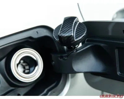 Auto Tecknic Dry Carbon Competition Fuel Cap Cover Gloss Black for BMW G05 X5 G06 X6 G07 X7 2008-2025 - ATK-BM-0006-BCG