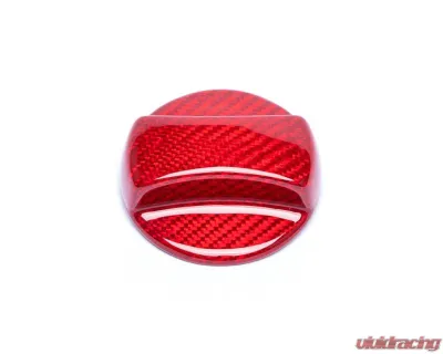 Auto Tecknic Dry Carbon Competition Fuel Cap Cover Gloss Red for BMW G05 X5 G06 X6 G07 X7 2008-2025 - ATK-BM-0006-RC
