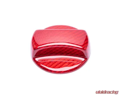 Auto Tecknic Dry Carbon Competition Fuel Cap Cover Gloss Red for BMW G05 X5 G06 X6 G07 X7 2008-2025 - ATK-BM-0006-RC