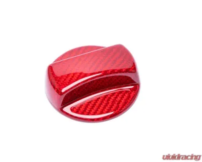 Auto Tecknic Dry Carbon Competition Fuel Cap Cover Gloss Red for BMW G05 X5 G06 X6 G07 X7 2008-2025 - ATK-BM-0006-RC