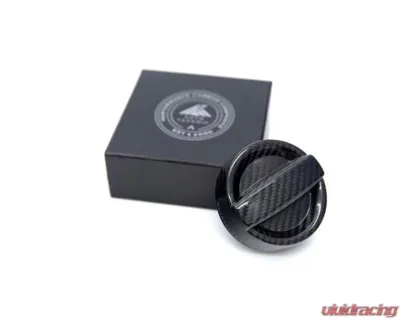 Auto Tecknic Dry Carbon Oil Cap Cover Black for BMW F30 3-Series 2012-2018 - ATK-BM-0007-F30-BC