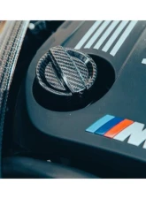 Auto Tecknic Dry Carbon Oil Cap Cover Black for BMW F30 3-Series 2012-2018                                     - ATK-BM-0007-F30-BC - Image 3