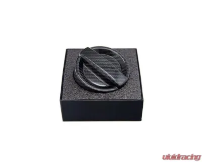 Auto Tecknic Dry Carbon Oil Cap Cover Black for BMW F30 3-Series 2012-2018 - ATK-BM-0007-F30-BC