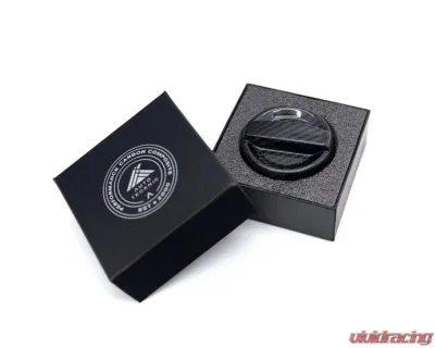 Auto Tecknic Dry Carbon Competition Oil Cap Cover Satin for BMW M8 F91 F92 F93 2020-2025 - ATK-BM-0007-F9X-SC