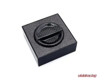 Auto Tecknic Dry Carbon Competition Oil Cap Cover Satin for BMW M8 F91 F92 F93 2020-2025 - ATK-BM-0007-F9X-SC