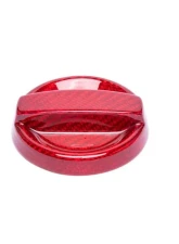 Auto Tecknic Dry Carbon Oil Cap Cover Red for BMW M8 F91 F92 F93 2020-2025                                     - ATK-BM-0007-F9X-RC - Image 2