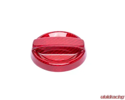 Auto Tecknic Dry Carbon Oil Cap Cover Red for BMW M8 F91 F92 F93 2020-2025 - ATK-BM-0007-F9X-RC