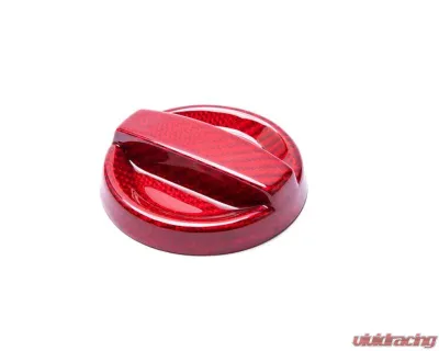 Auto Tecknic Dry Carbon Oil Cap Cover Red for BMW M8 F91 F92 F93 2020-2025 - ATK-BM-0007-F9X-RC