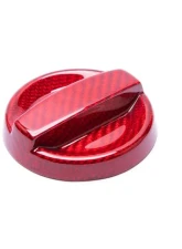 Auto Tecknic Dry Carbon Oil Cap Cover Red for BMW M8 F91 F92 F93 2020-2025                                     - ATK-BM-0007-F9X-RC - Image 4