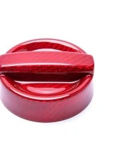 Auto Tecknic Dry Carbon Competition Oil Cap Cover Red for BMW F39 X2 2018-2023                                     - ATK-BM-0007-F39-RC - Image 4