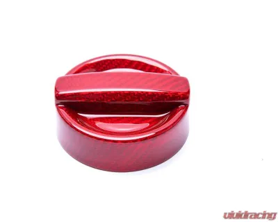 Auto Tecknic Dry Carbon Competition Oil Cap Cover Red for BMW F39 X2 2018-2023 - ATK-BM-0007-F39-RC