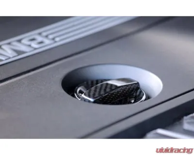 Auto Tecknic Dry Carbon Oil Cap Cover Black for 2020+ Toyota A90 Supra - ATK-BM-0008-A90-BC