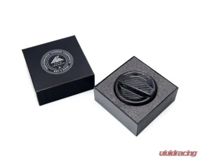Auto Tecknic Dry Carbon Oil Cap Cover Black for 2020+ Toyota A90 Supra - ATK-BM-0008-A90-BC