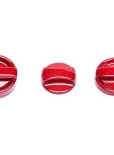 Auto Tecknic Dry Carbon Competition Oil Cap Cover Red for 2020+ Toyota A90 Supra                                     - ATK-BM-0008-A90-RC - Image 10