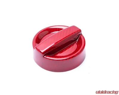 Auto Tecknic Dry Carbon Competition Oil Cap Cover Red for 2020+ Toyota A90 Supra - ATK-BM-0008-A90-RC