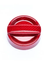 Auto Tecknic Dry Carbon Competition Oil Cap Cover Red for 2020+ Toyota A90 Supra                                     - ATK-BM-0008-A90-RC - Image 4