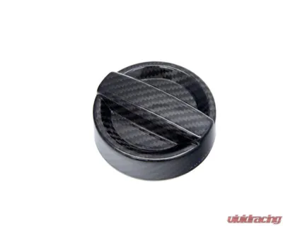 Auto Tecknic Dry Carbon Competition Oil Cap Cover Black for BMW G80 M3 2020-2025 - ATK-BM-0008-G8X-BC