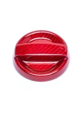 Auto Tecknic Dry Carbon Oil Cap Cover Red for BMW G80 M3 2020-2025 ATK-BM-0008-G8X-RC                                     - ATK-BM-0008-G8X-RC - Image 4
