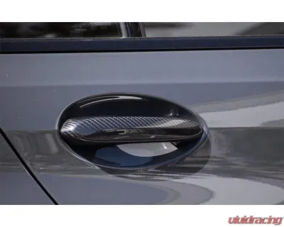 Auto Tecknic Dry Carbon Door Handle Trim Set Gloss for BMW G82 M4 Coupe, G83 M4 Convertible 2021-2025 - ATK-BM-0009-2D