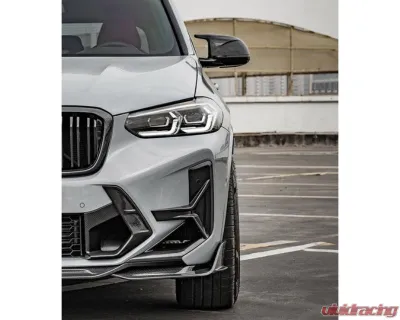 Auto Tecknic Dry Carbon Front Bumper Trim Set for BMW F97 X3M LCI 2019-2025 - ATK-BM-0033-DCG