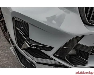 Auto Tecknic Dry Carbon Front Bumper Trim Set for BMW F97 X3M LCI 2019-2025 - ATK-BM-0033-DCG