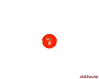 Auto Tecknic Bright Red Audio Volume Button Satin for BMW F91 M8 Convertible 2019-2025 - ATK-BM-0041-SR