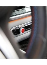 Auto Tecknic Bright Red Audio Volume Button Satin for BMW F91 M8 Convertible 2019-2025                                     - ATK-BM-0041-SR - Image 2