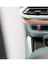 Auto Tecknic Bright Red Audio Volume Button Satin for BMW F91 M8 Convertible 2019-2025                                     - ATK-BM-0041-SR - Image 3