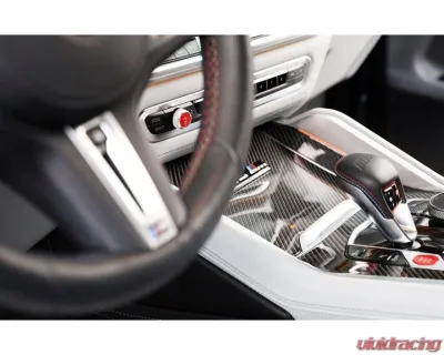 Auto Tecknic Bright Red Audio Volume Button Satin for BMW F91 M8 Convertible 2019-2025 - ATK-BM-0041-SR