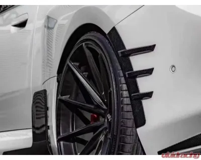 Auto Tecknic Dry Carbon Rear Fender Arch Trim Set for BMW G87 M2 2023-2025 - ATK-BM-0055