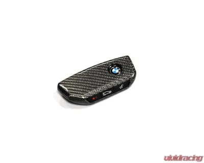 Auto Tecknic Dry Carbon Remote Key Case for BMW F95 X5M LCI 2018-2025, Black - ATK-BM-0060-BC