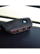 Auto Tecknic Dry Carbon Remote Key Case for BMW F95 X5M LCI 2018-2025, Black                                     - ATK-BM-0060-BC - Image 3