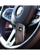 Auto Tecknic Dry Carbon Remote Key Case for BMW F95 X5M LCI 2018-2025, Black                                     - ATK-BM-0060-BC - Image 4