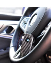 Auto Tecknic Dry Carbon Remote Key Case for BMW F95 X5M LCI 2018-2025, Black                                     - ATK-BM-0060-BC - Image 5