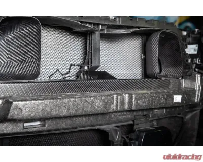 Auto Tecknic Dry Carbon Front Bumper Crash Foam Cover Satin for BMW G81 M3 2021-2025 - ATK-BM-0063-DCM