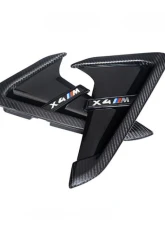 Auto Tecknic Dry Carbon Gloss Black Fender Trim Set for BMW F97 X3M F98 X4M 2019                                     - ATK-BM-0093-DCGB - Image 2