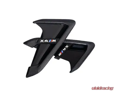 Auto Tecknic Dry Carbon Gloss Black Fender Trim Set for BMW F97 X3M F98 X4M 2019 - ATK-BM-0093-DCGB