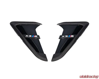 Auto Tecknic Dry Carbon Gloss Black Fender Trim Set for BMW F97 X3M F98 X4M 2019 - ATK-BM-0093-DCGB