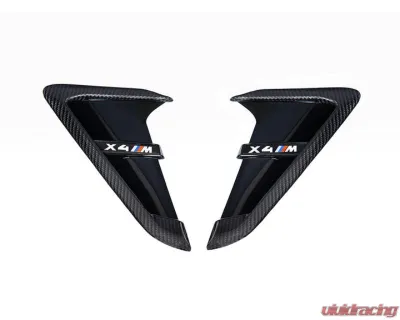 Auto Tecknic Dry Carbon Gloss Black Fender Trim Set for BMW F97 X3M F98 X4M 2019 - ATK-BM-0093-DCGB