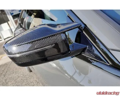 Auto Tecknic G8X Style M-Inspired Mirror Covers Pre-Preg Carbon for BMW G20 G22 2019-2020 - ATK-BM-0109-DCG