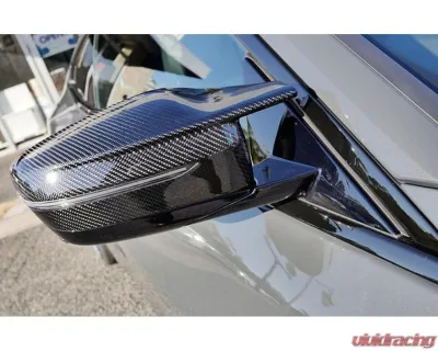 Auto Tecknic G8X Style M-Inspired Version II Dry Carbon Mirror Covers LHD BMW G30 2017 - ATK-BM-0109-DCG-G30-LHD