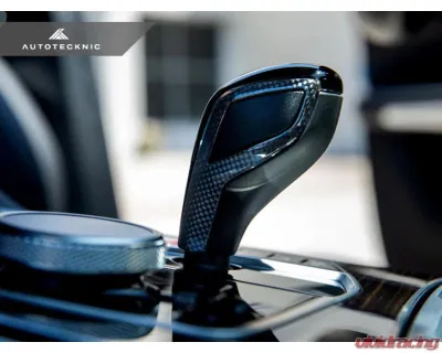 Auto Tecknic Carbon Fiber Gear Selector Side Trims for BMW G22 4-Series 2020-2025 - ATK-BM-0110-G22