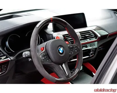 Auto Tecknic Replacement Carbon Steering Wheel for BMW G87 M2 2023-2025 w/ Active Cruise Control - ATK-BM-0116-G8X