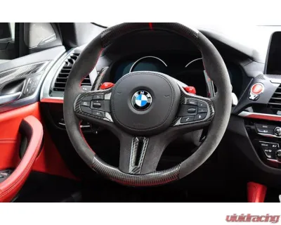 Auto Tecknic Replacement Carbon Steering Wheel for BMW G87 M2 2023-2025 w/ Active Cruise Control - ATK-BM-0116-G8X